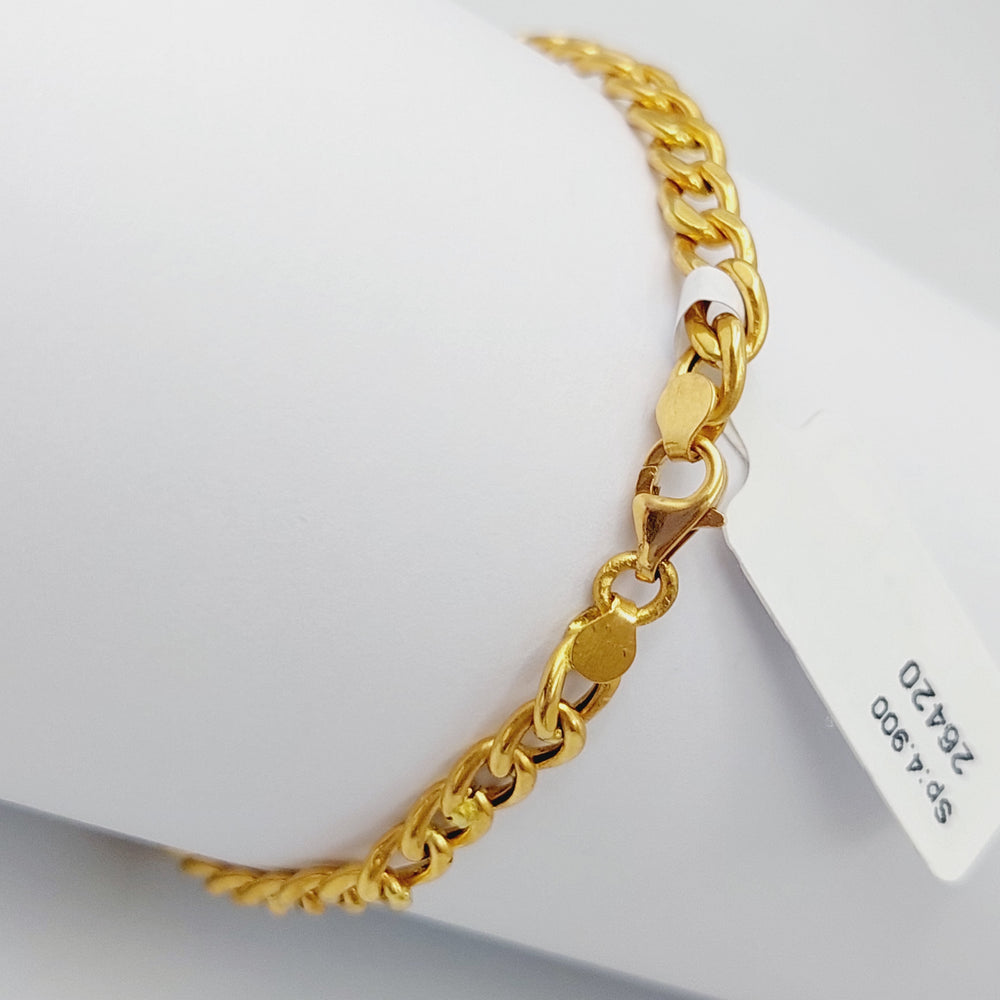 21K Gold Virna Enamel Bracelet by Saeed Jewelry - Image 2