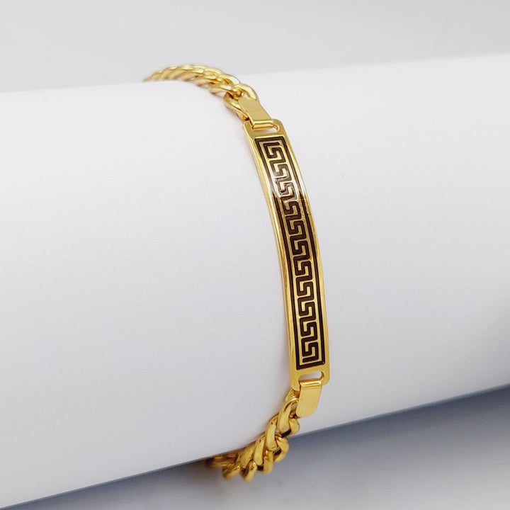 21K Virna Enamel Bracelet Made of 21K Yellow Gold by Saeed Jewelry-26420