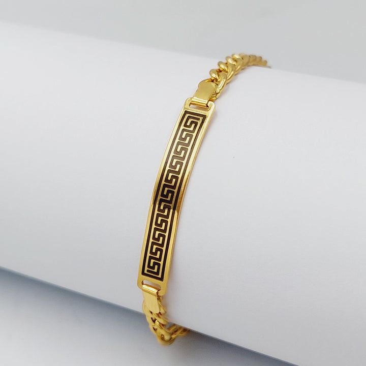 21K Virna Enamel Bracelet Made of 21K Yellow Gold by Saeed Jewelry-26420