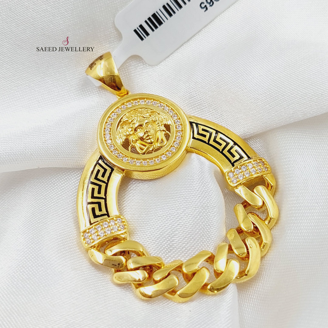 21K Gold Virna Model Pendant by Saeed Jewelry - Image 1