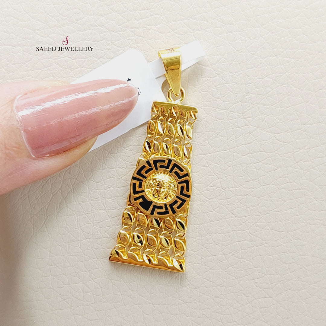 21K Gold Virna Pendant by Saeed Jewelry - Image 3