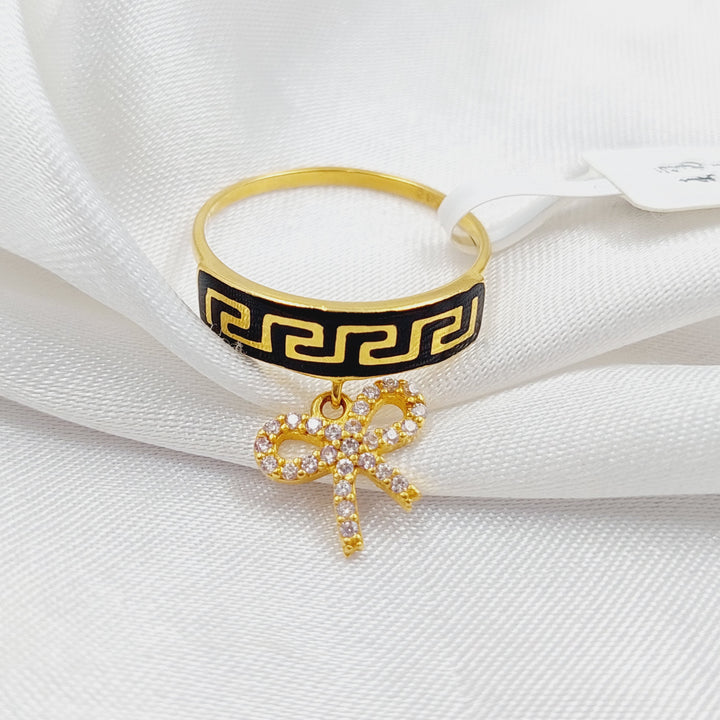 21K Gold Virna Ring Biona by Saeed Jewelry - Image 3