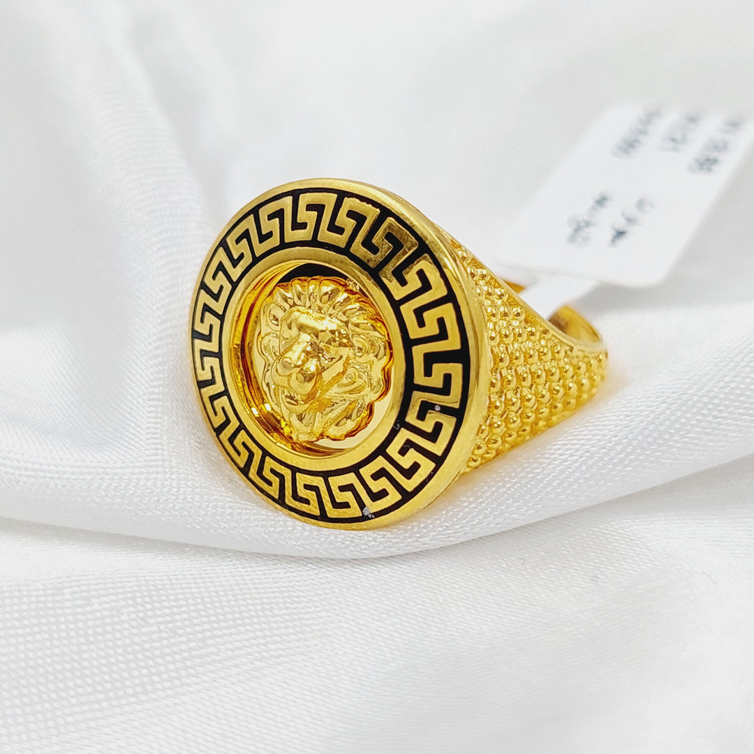 21K Virna Ring Made of 21K Yellow Gold by Saeed Jewelry-26792