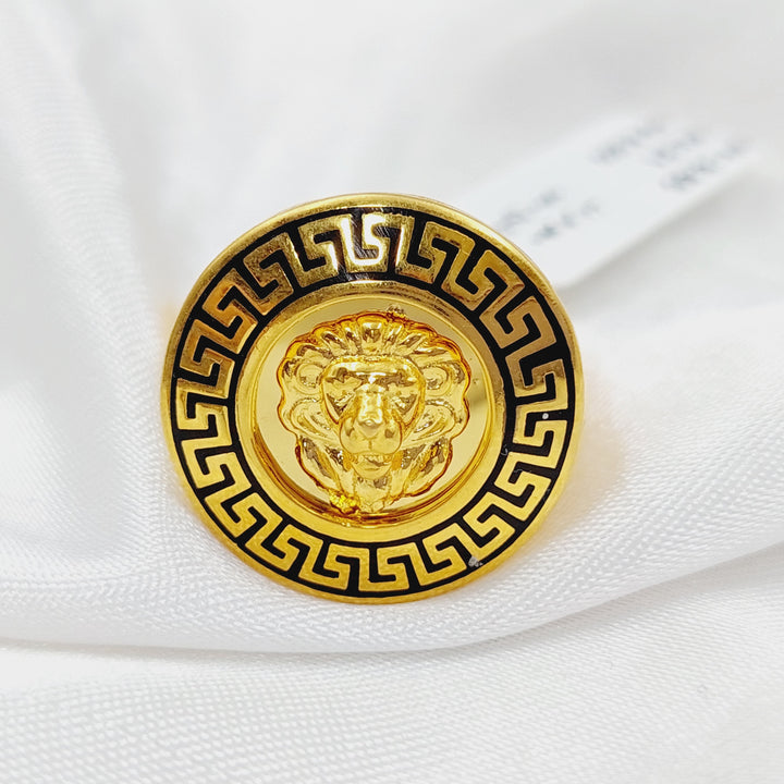 21K Virna Ring Made of 21K Yellow Gold by Saeed Jewelry-26792