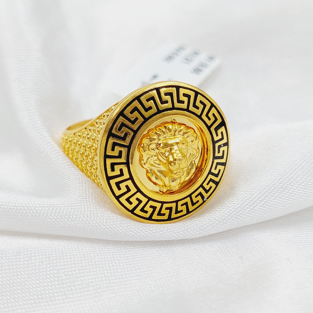 21K Virna Ring Made of 21K Yellow Gold by Saeed Jewelry-26792