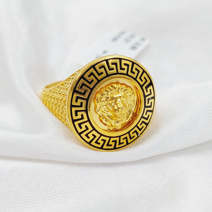 21K Virna Ring Made of 21K Yellow Gold by Saeed Jewelry-26792