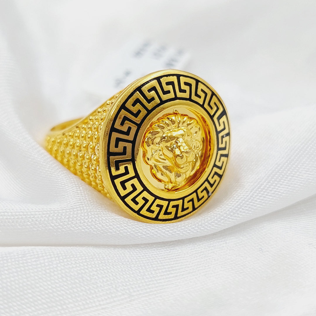 21K Virna Ring Made of 21K Yellow Gold by Saeed Jewelry-26792