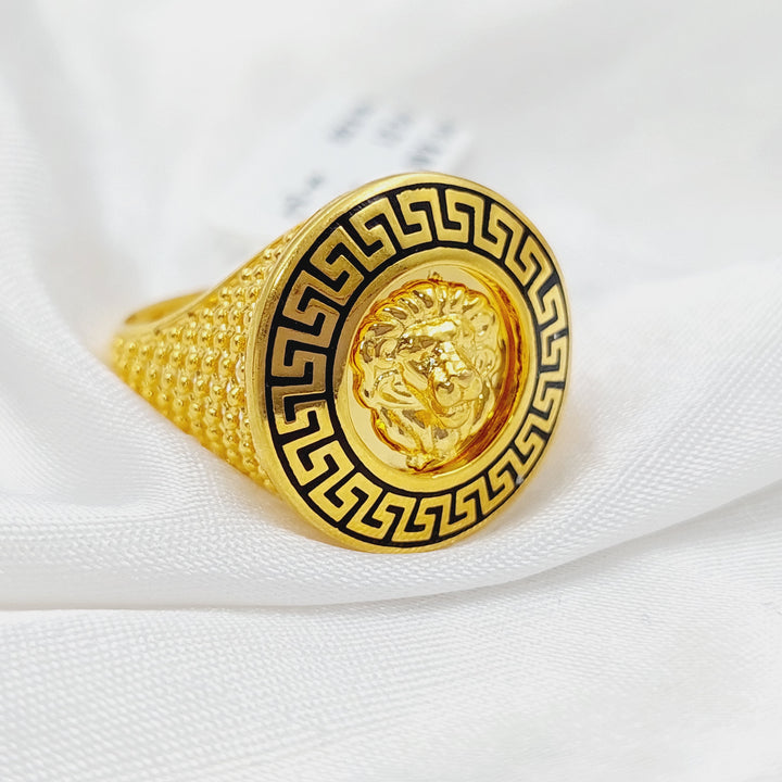 21K Virna Ring Made of 21K Yellow Gold by Saeed Jewelry-26792