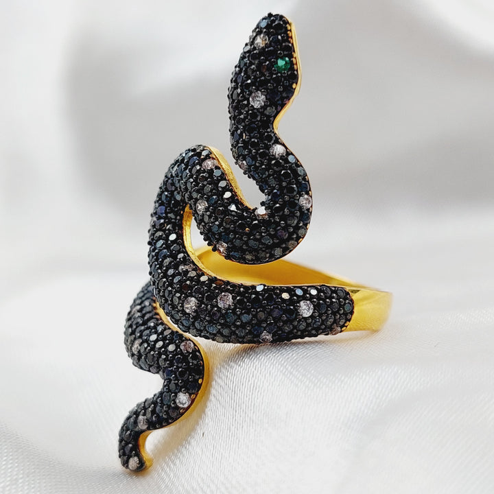 21K Gold Virna snake Ring by Saeed Jewelry - Image 5