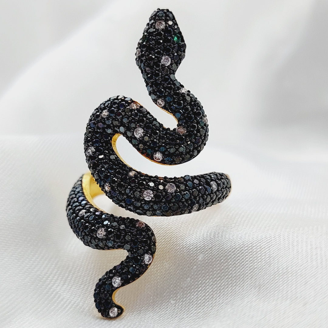 21K Gold Virna snake Ring by Saeed Jewelry - Image 1