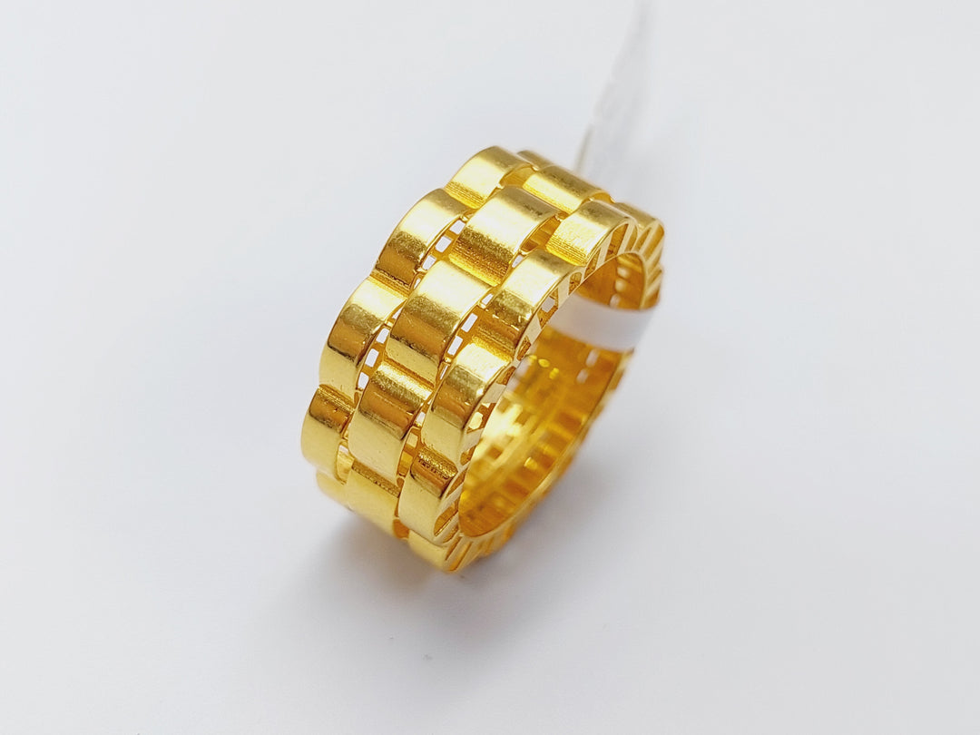 21K Gold Waves Ring by Saeed Jewelry - Image 6