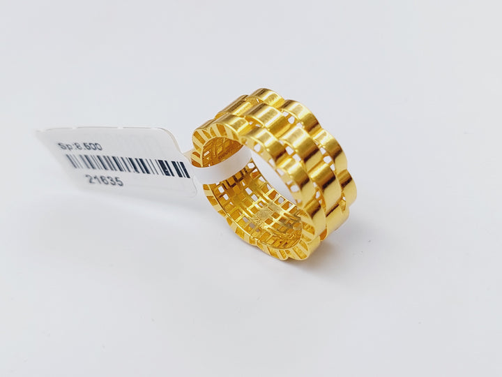 21K Gold Waves Ring by Saeed Jewelry - Image 1