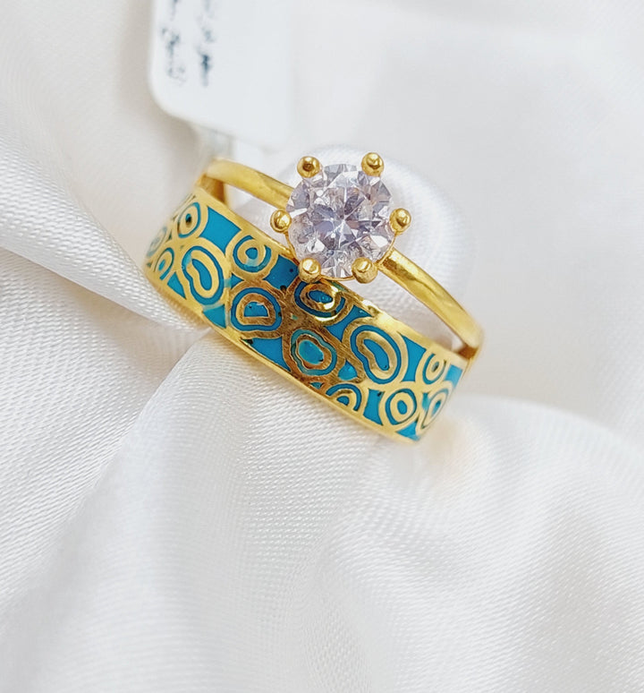 21K Gold Wedding Ring by Saeed Jewelry - Image 8