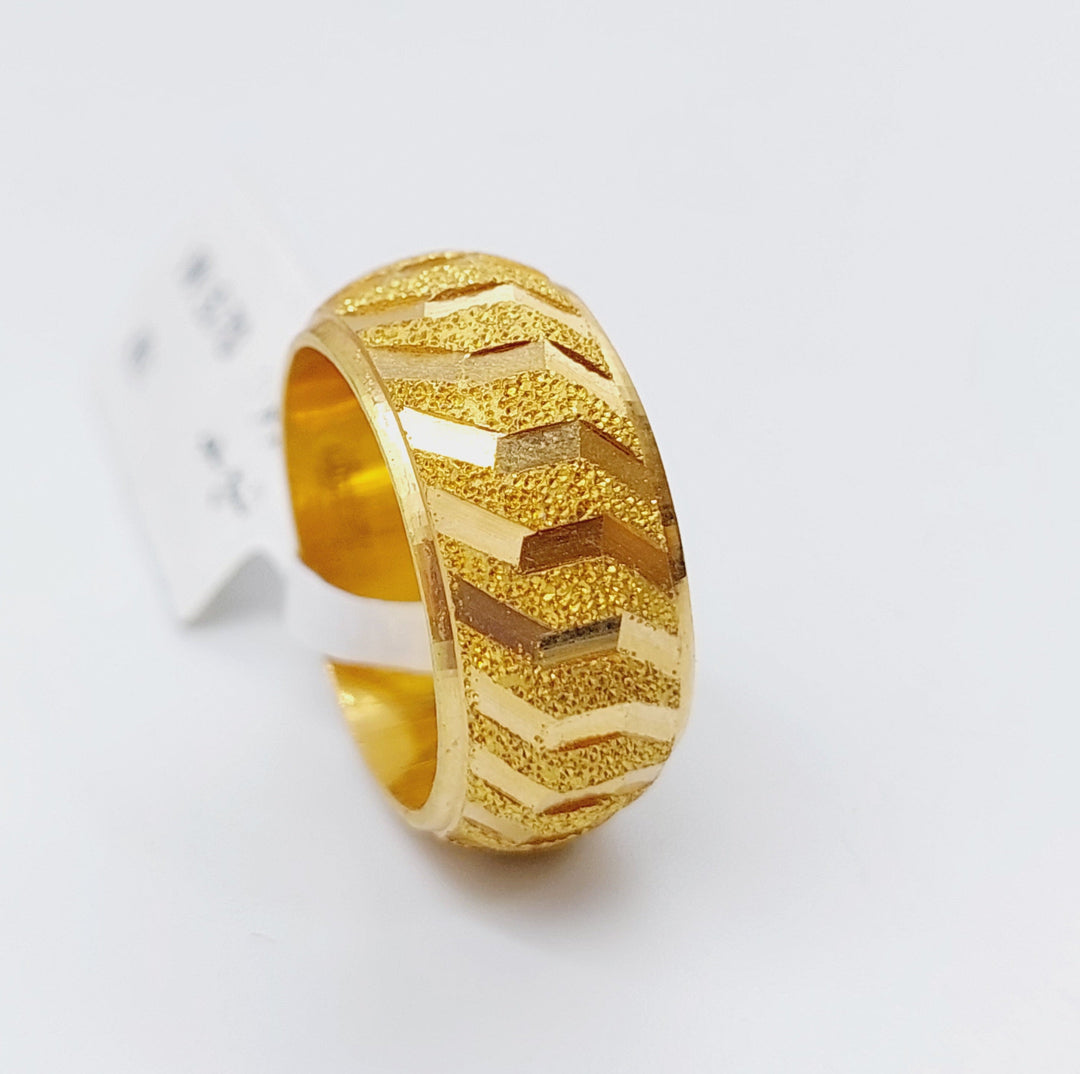 21K Gold Wedding Ring by Saeed Jewelry - Image 5