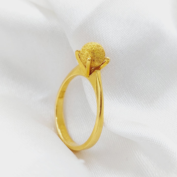 21K Gold Wedding Ring by Saeed Jewelry - Image 1