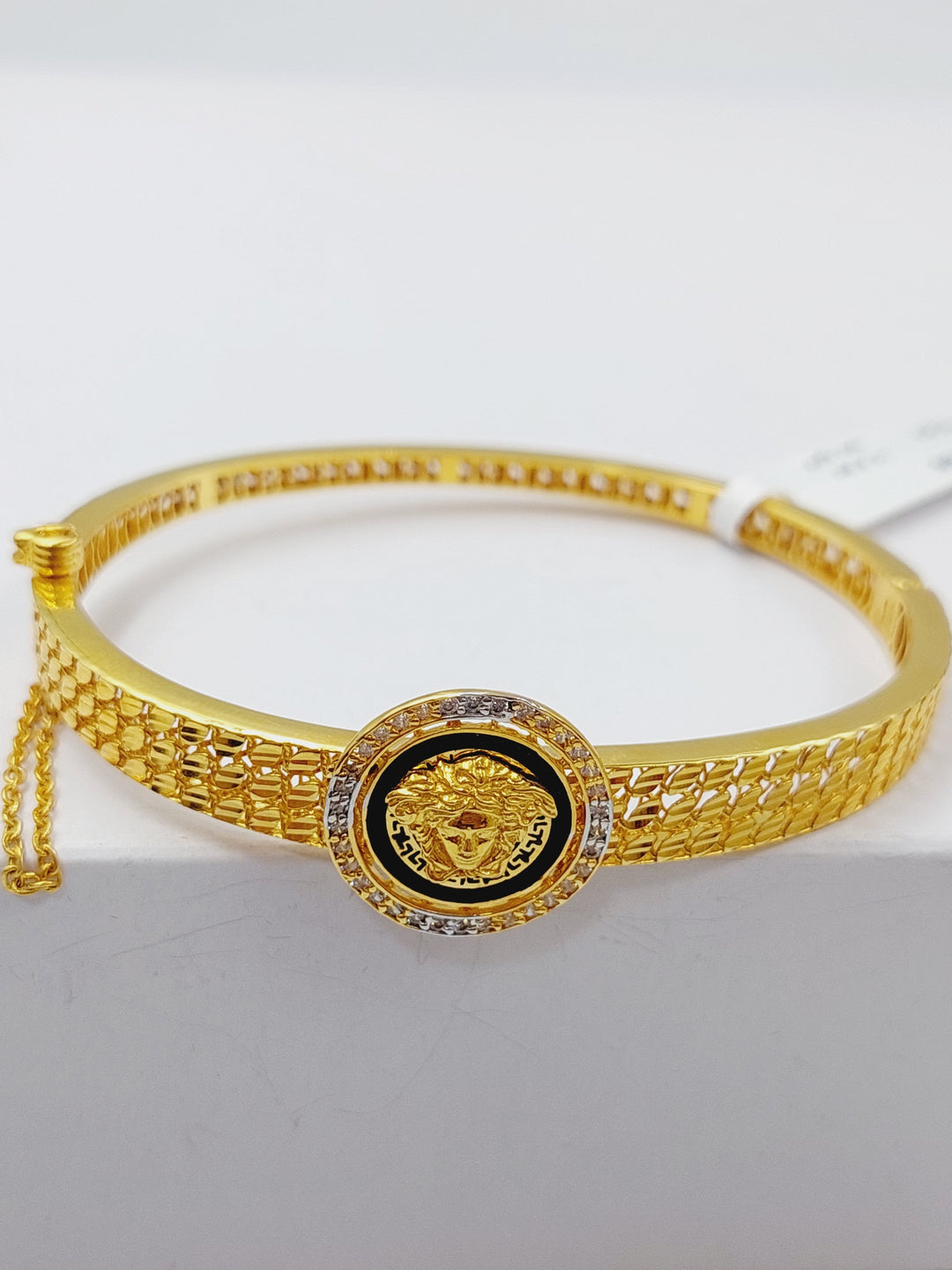 21K Gold Zirconia Bracelet by Saeed Jewelry - Image 5