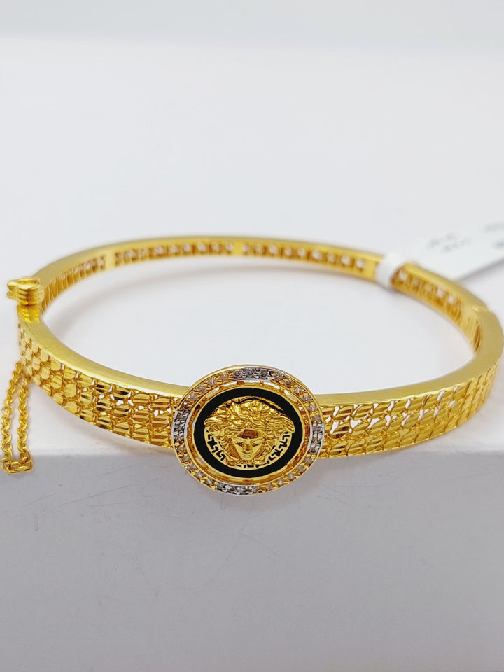 21K Gold Zirconia Bracelet by Saeed Jewelry - Image 5