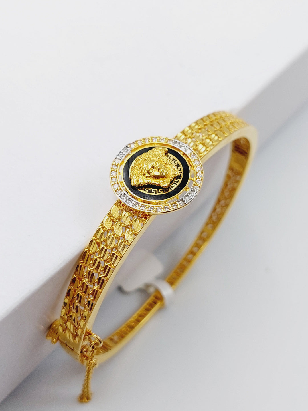 21K Gold Zirconia Bracelet by Saeed Jewelry - Image 1