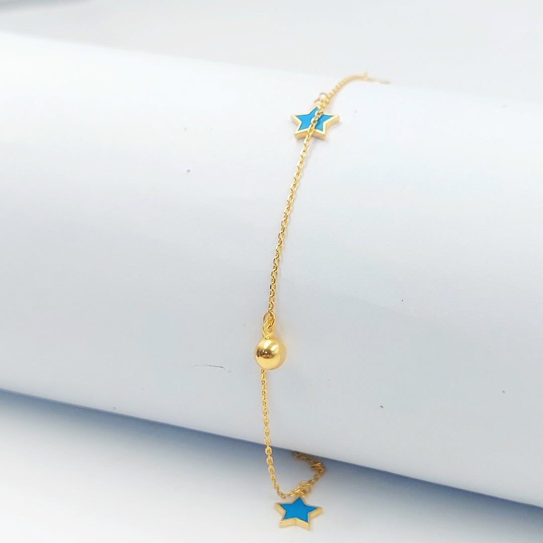 21K خلخال نجمة مينا-مجوهرات الشيخ سعيد-Saeed Jewelry 