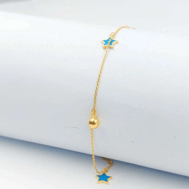 21K خلخال نجمة مينا-مجوهرات الشيخ سعيد-Saeed Jewelry 