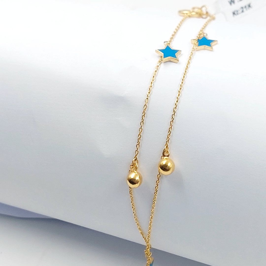 21K خلخال نجمة مينا-مجوهرات الشيخ سعيد-Saeed Jewelry 