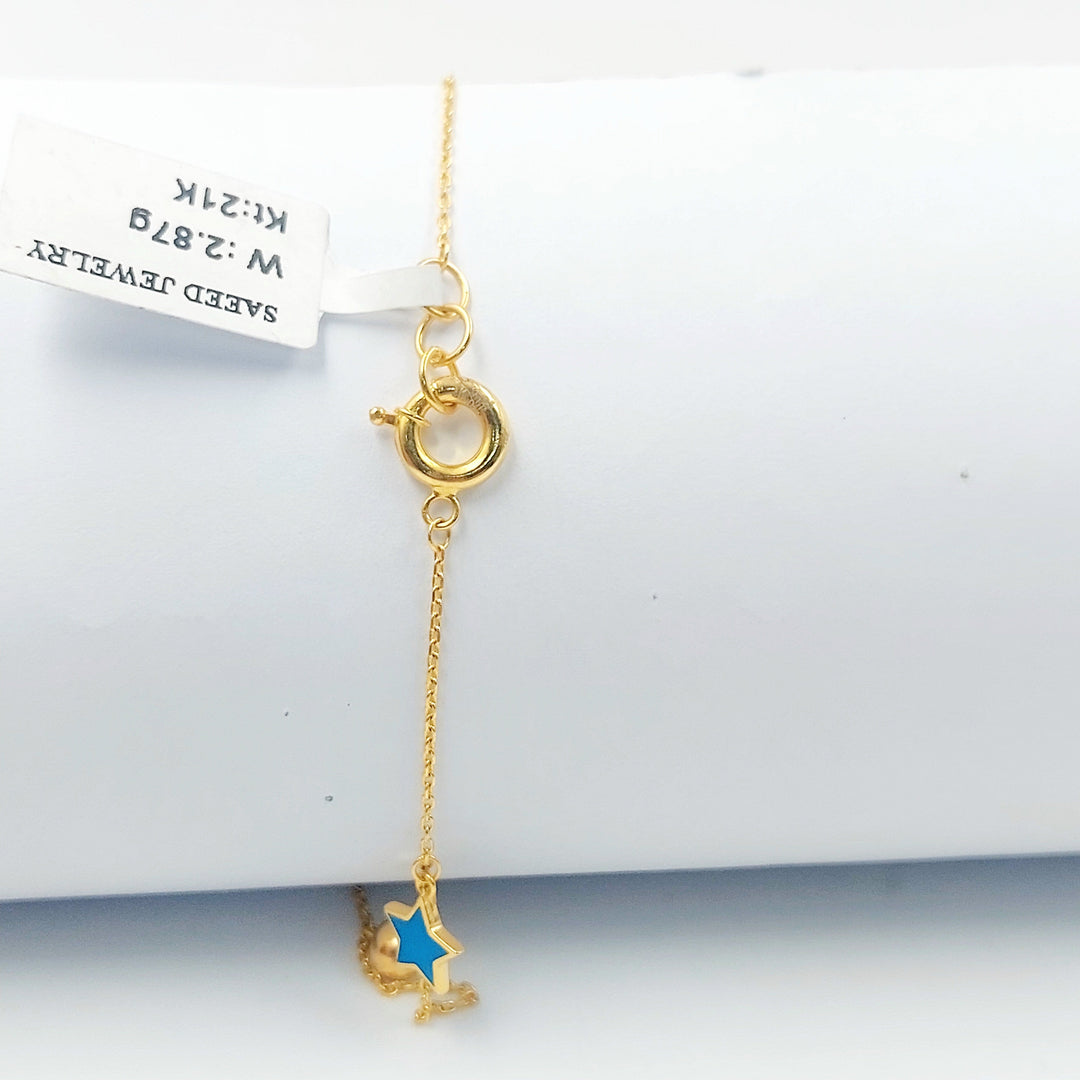 21K خلخال نجمة مينا-مجوهرات الشيخ سعيد-Saeed Jewelry 