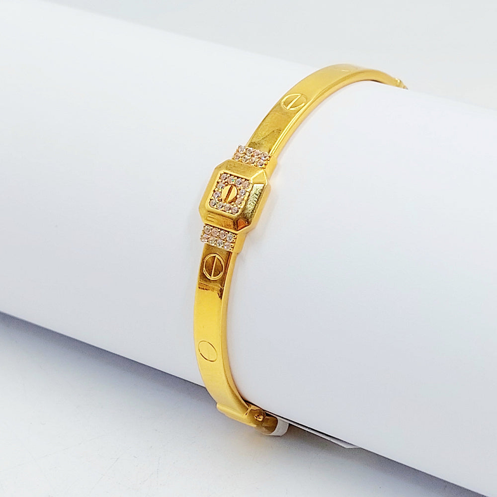 21K اسوارة فيجارو مرصع-مجوهرات الشيخ سعيد-Saeed Jewelry 