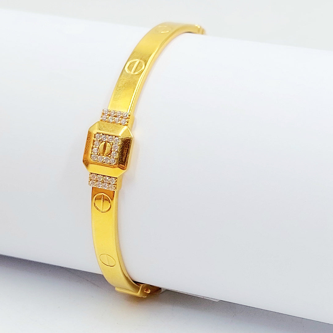 21K اسوارة فيجارو مرصع-مجوهرات الشيخ سعيد-Saeed Jewelry 