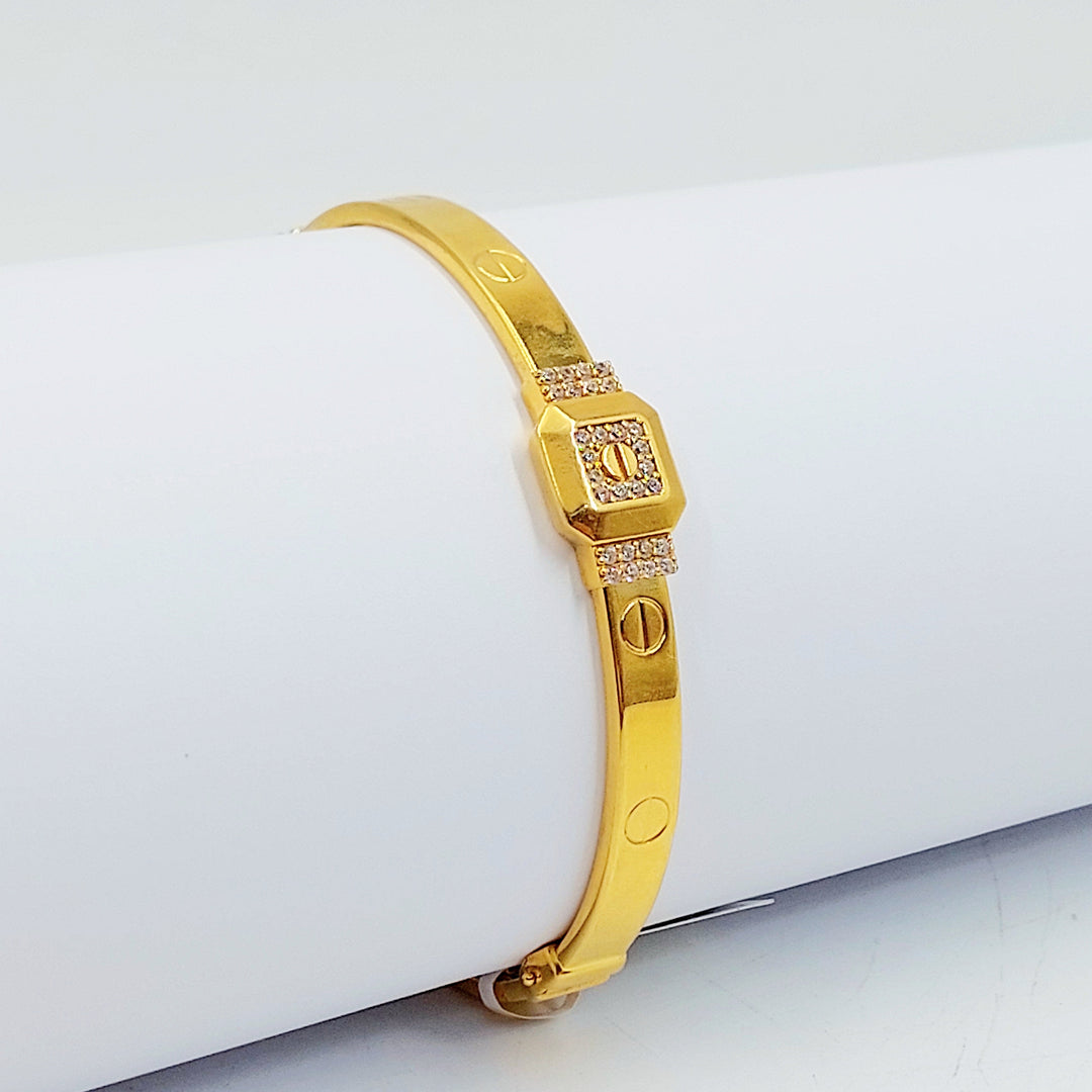 21K اسوارة فيجارو مرصع-مجوهرات الشيخ سعيد-Saeed Jewelry 