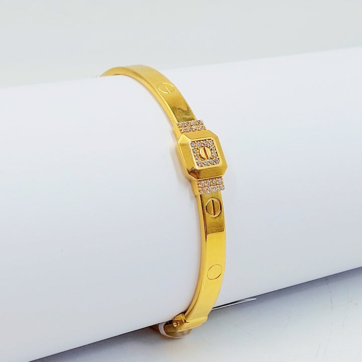 21K اسوارة فيجارو مرصع-مجوهرات الشيخ سعيد-Saeed Jewelry 