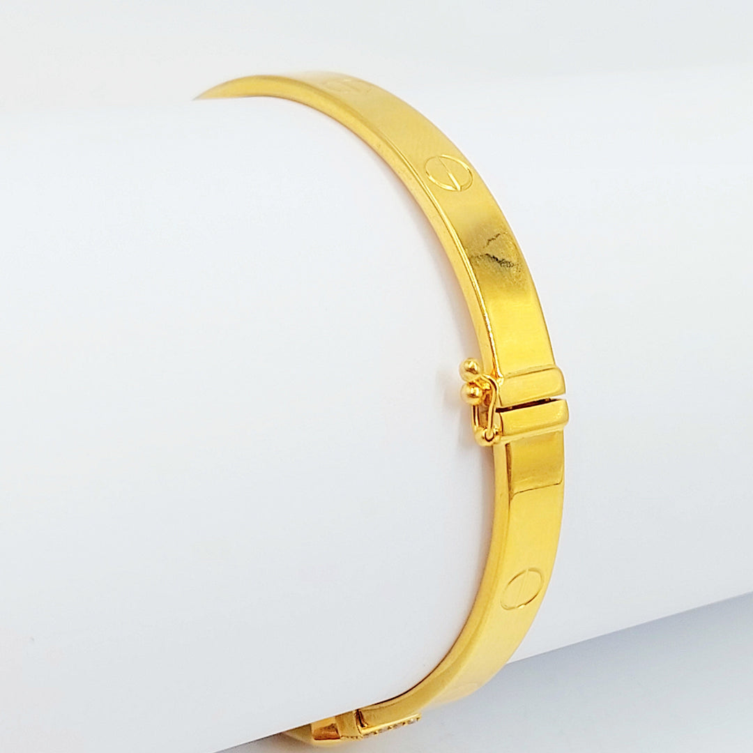 21K اسوارة فيجارو مرصع-مجوهرات الشيخ سعيد-Saeed Jewelry 