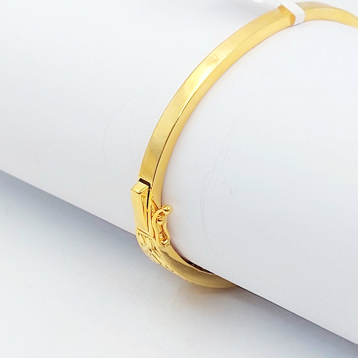 21K اسوارة ورق الشجر رشادي-مجوهرات الشيخ سعيد-Saeed Jewelry 