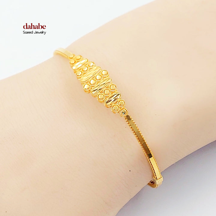 21K اسوارة نقش-مجوهرات الشيخ سعيد-Saeed Jewelry 