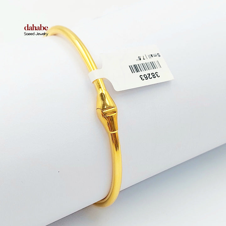 Nail Bangle Bracelet Made of 21K Gold by Saeed Jewelry 