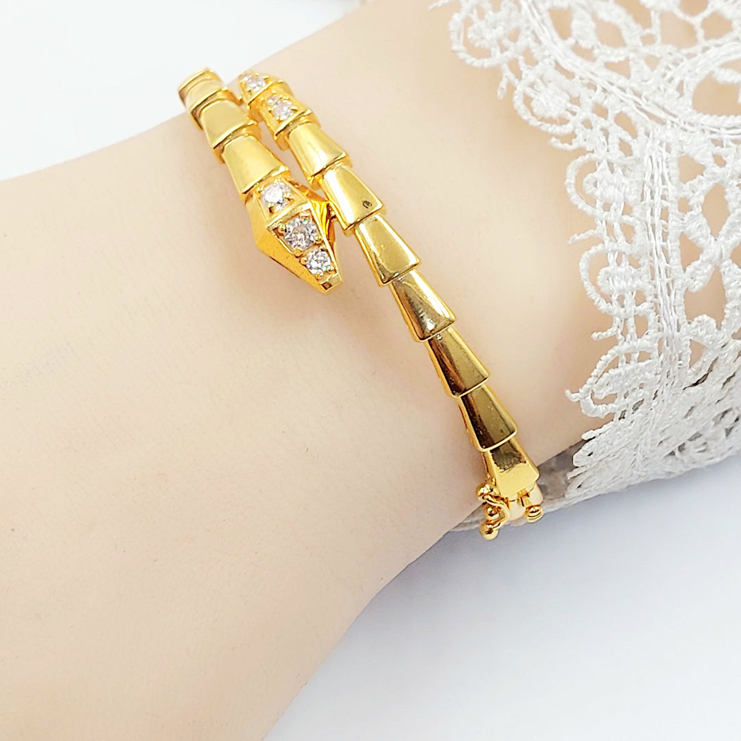 21K اسوارة افعى مرصع-مجوهرات الشيخ سعيد-Saeed Jewelry 
