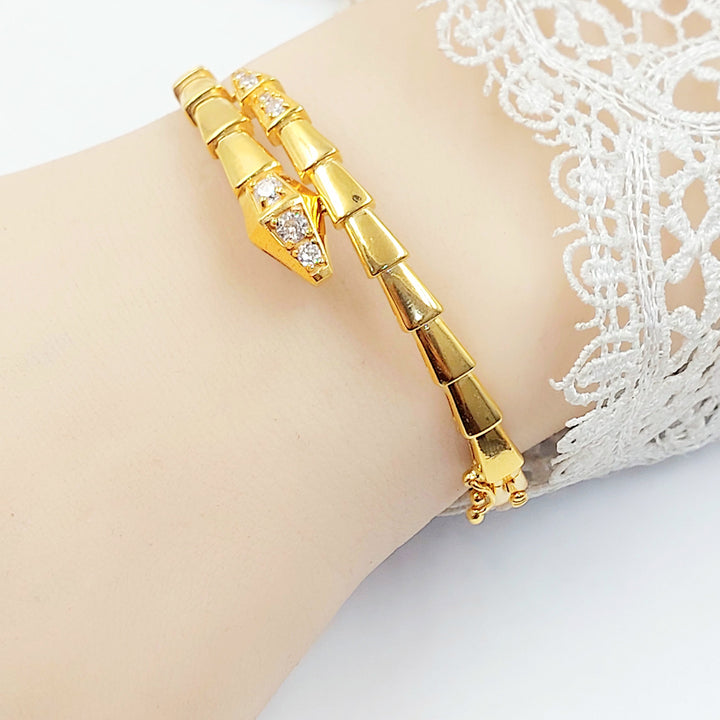 21K اسوارة افعى مرصع-مجوهرات الشيخ سعيد-Saeed Jewelry 