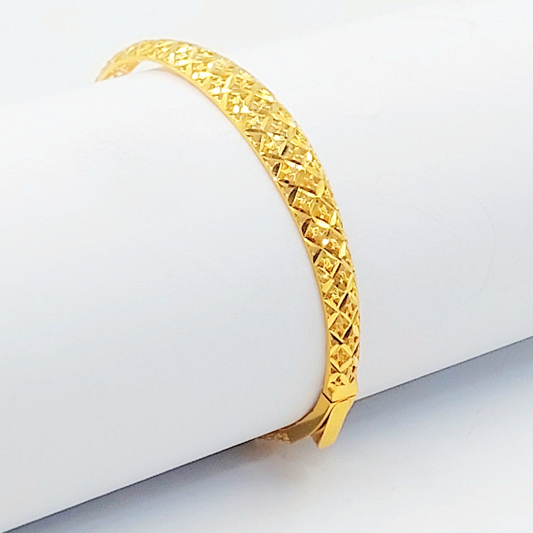 21K اسوارة نقش-مجوهرات الشيخ سعيد-Saeed Jewelry 