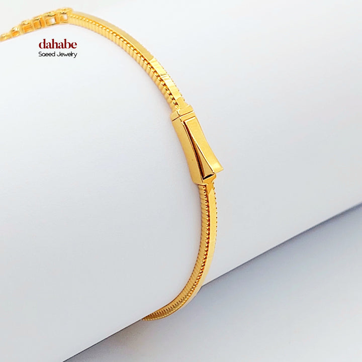 21K اسوارة نقش-مجوهرات الشيخ سعيد-Saeed Jewelry 