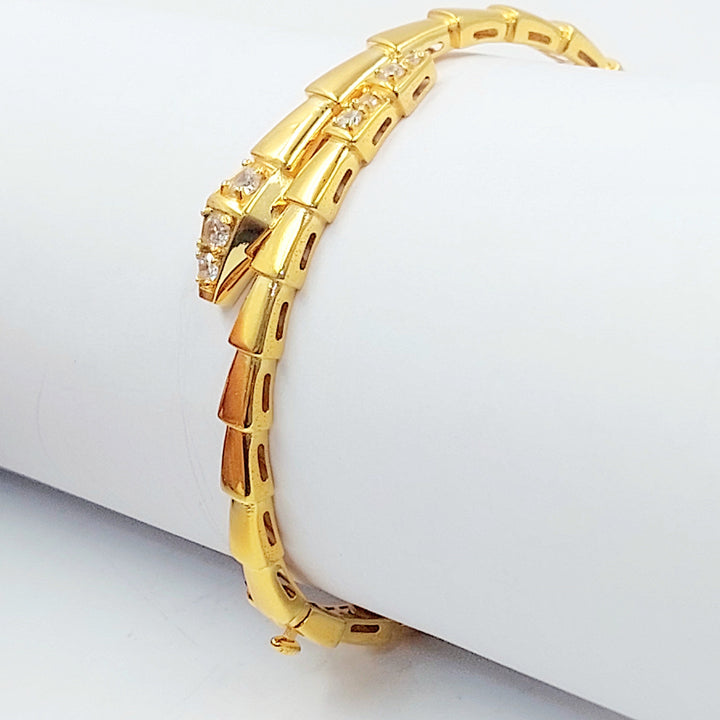 21K اسوارة افعى مرصع-مجوهرات الشيخ سعيد-Saeed Jewelry 