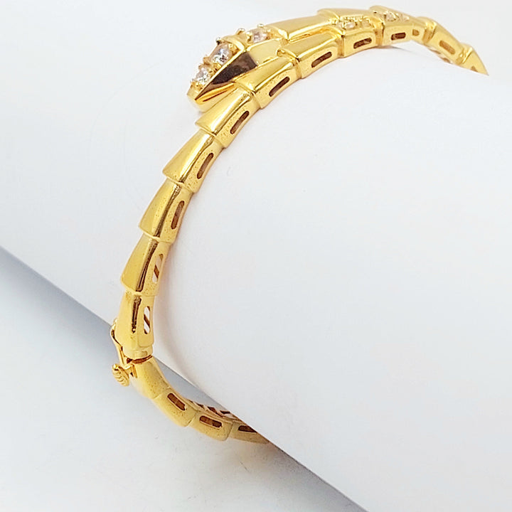 21K اسوارة افعى مرصع-مجوهرات الشيخ سعيد-Saeed Jewelry 