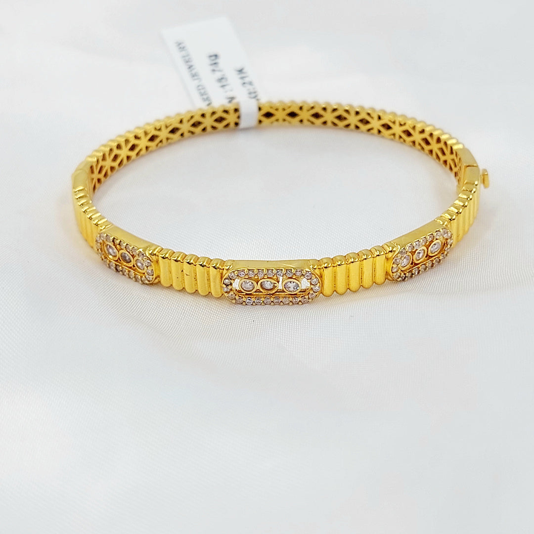 21K اسوارة اكسترا مرصع-مجوهرات الشيخ سعيد-Saeed Jewelry 