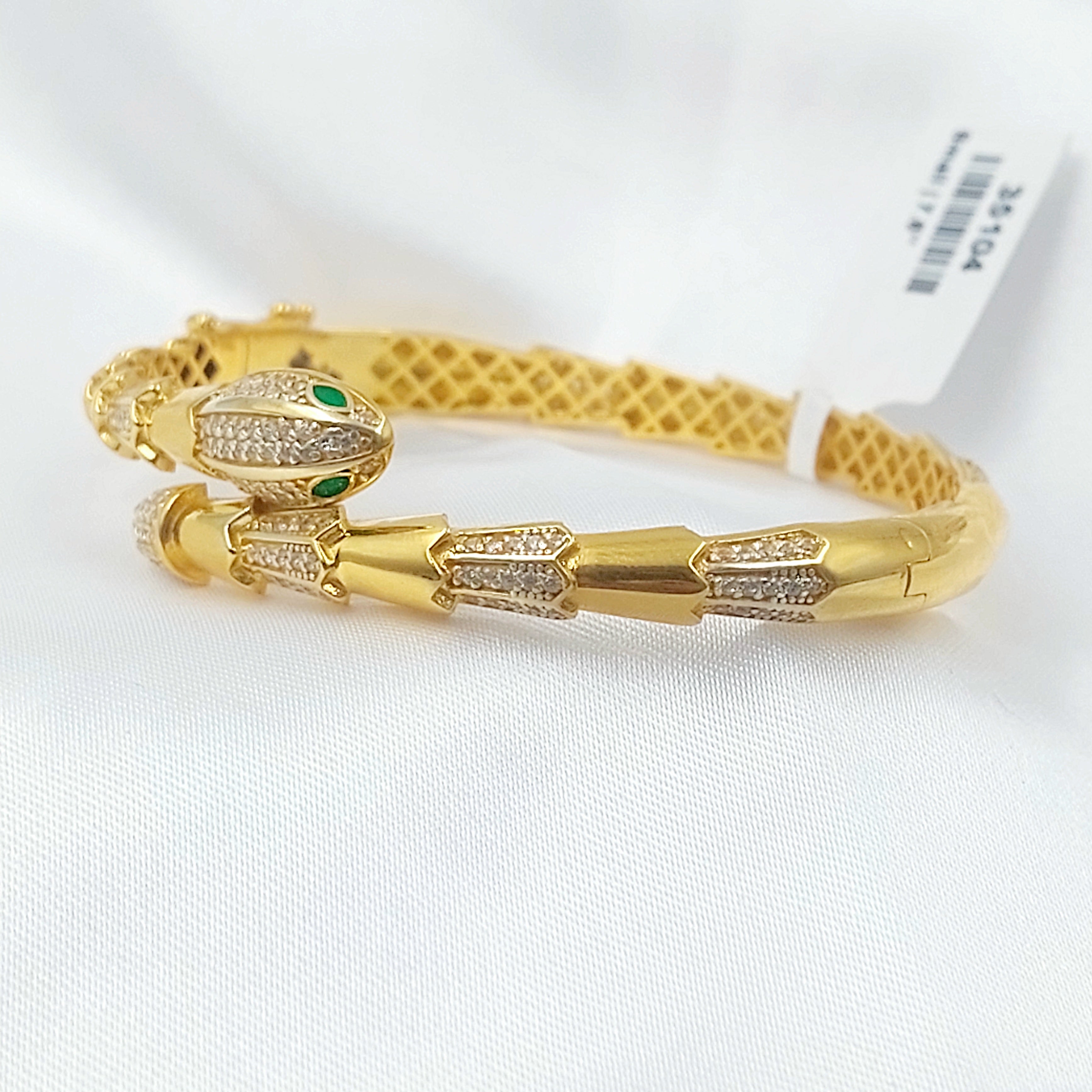 Zircon Studded Deluxe Bangle Bracelet – Saeed Jewelry