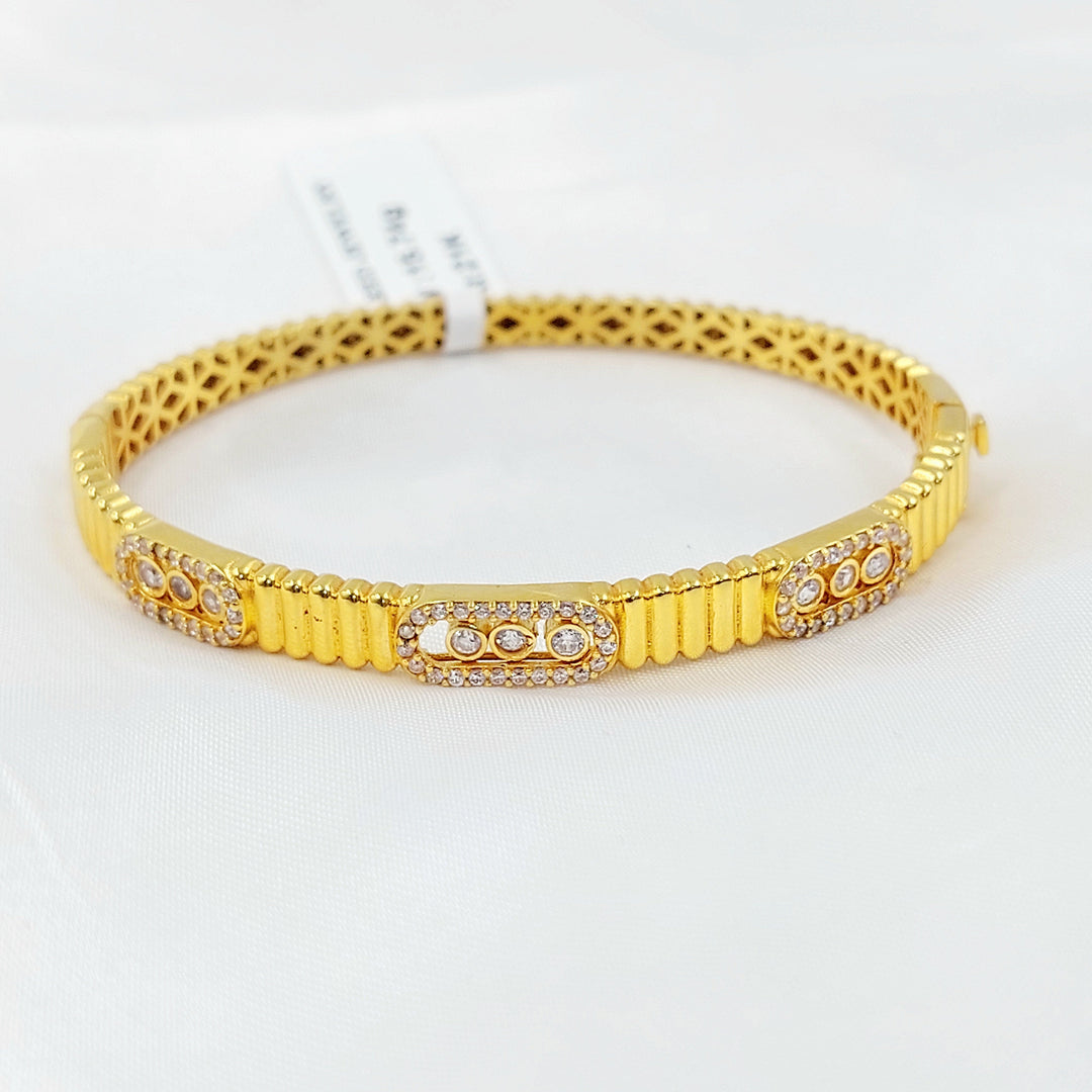 21K اسوارة اكسترا مرصع-مجوهرات الشيخ سعيد-Saeed Jewelry 