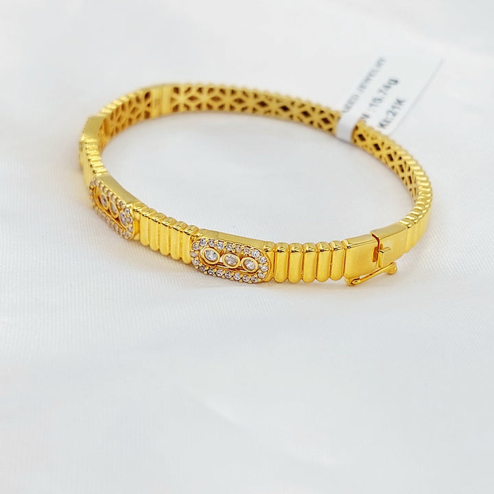 21K اسوارة اكسترا مرصع-مجوهرات الشيخ سعيد-Saeed Jewelry 