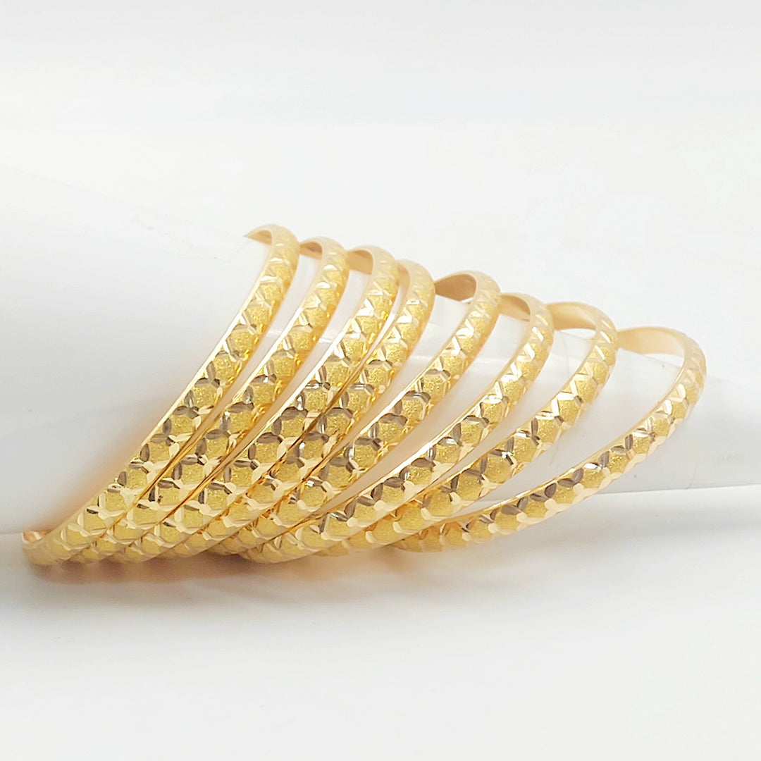 21K سحبة نقش خلية النحل-مجوهرات الشيخ سعيد-Saeed Jewelry 