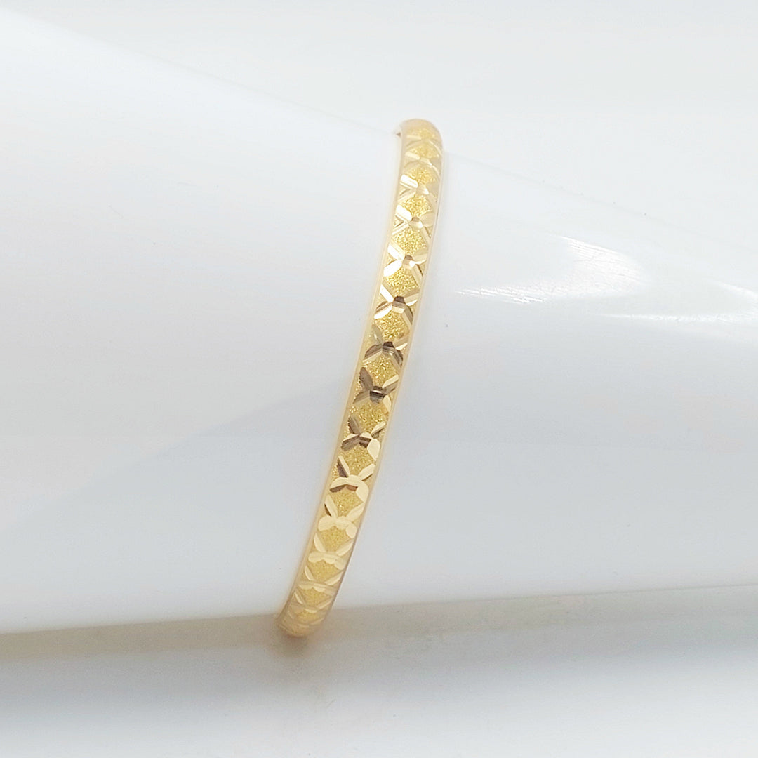 21K سحبة نقش خلية النحل-مجوهرات الشيخ سعيد-Saeed Jewelry 