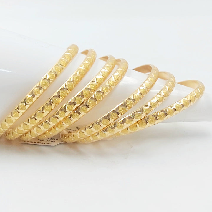 21K سحبة نقش خلية النحل-مجوهرات الشيخ سعيد-Saeed Jewelry 