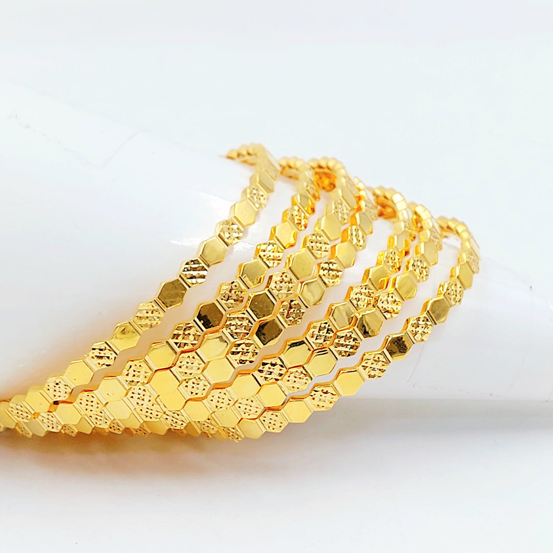 21K سحبة خلية النحل اكسترا-مجوهرات الشيخ سعيد-Saeed Jewelry 