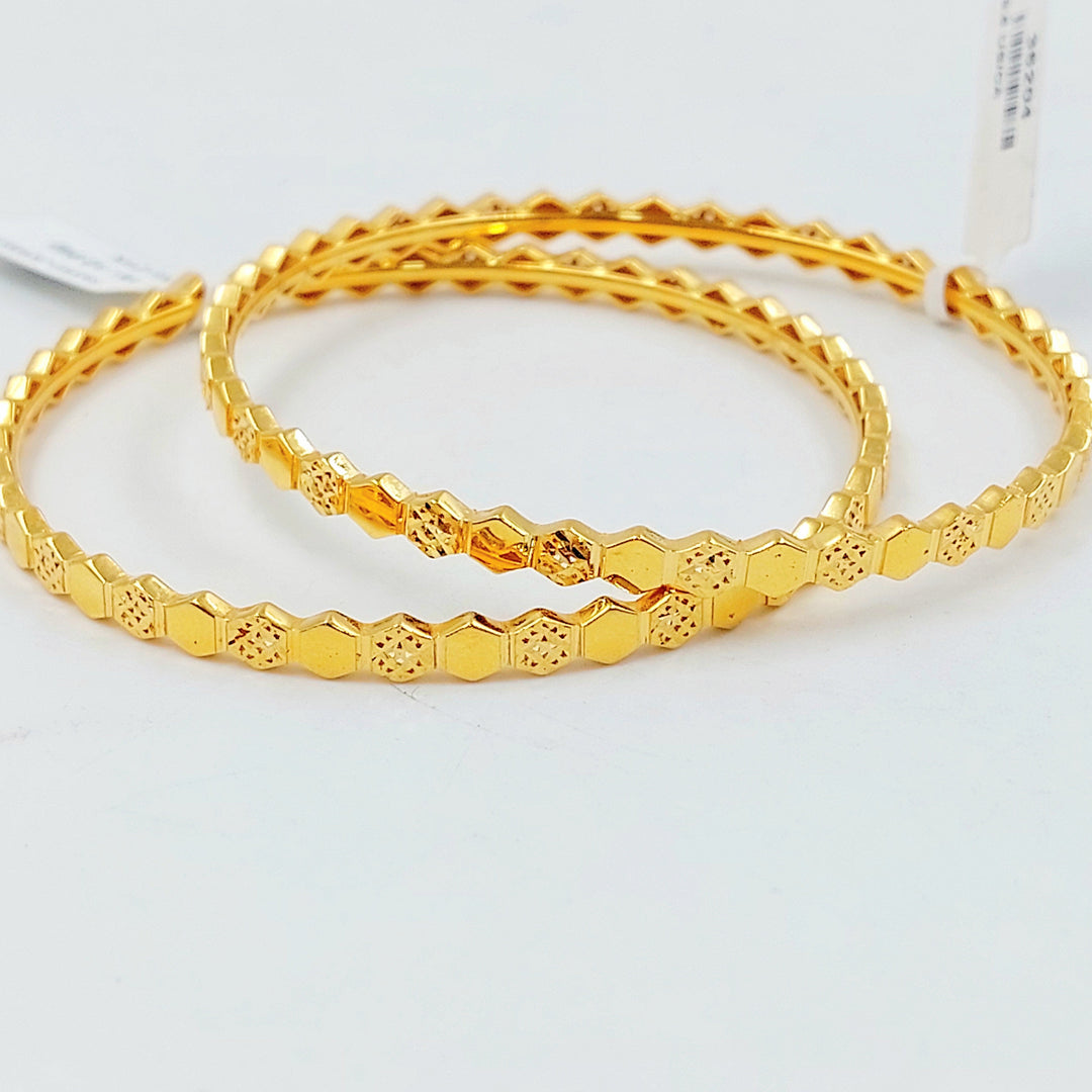 21K سحبة خلية النحل اكسترا-مجوهرات الشيخ سعيد-Saeed Jewelry 