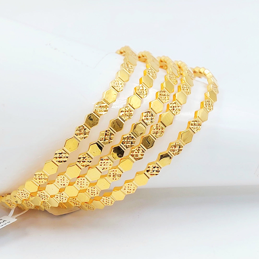 21K سحبة خلية النحل اكسترا-مجوهرات الشيخ سعيد-Saeed Jewelry 